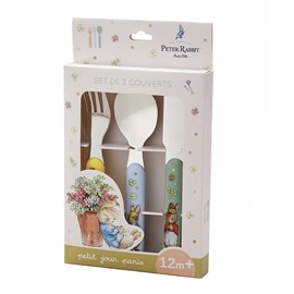 Set de 3 couverts pierre lapin