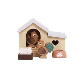 Poulailler le toy van marron