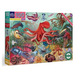 Puzzle 100 pieces l'amour des pieuvres