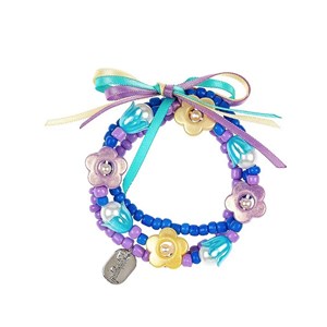 Bracelet alyna fleur bleu