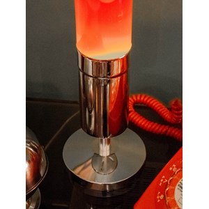 Lampe à lave seventies chromée n°650