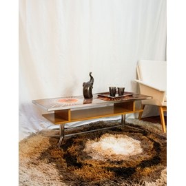 Table basse en céramique chromée n°767