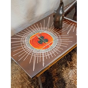 Table basse en céramique chromée n°767