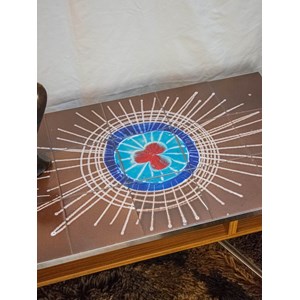 Table basse en céramique chromée n°767