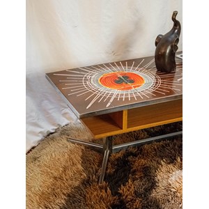 Table basse en céramique chromée n°767