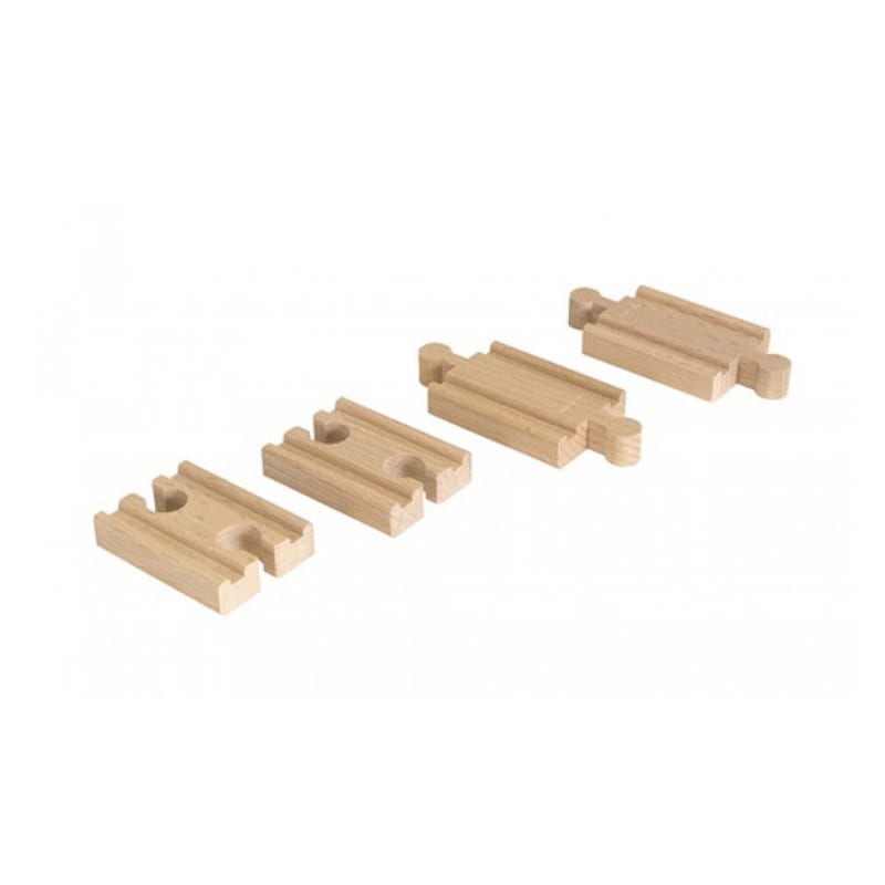 Brio 33393 lot 4 mini rails double mâle double femelle