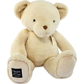 Peluche géante le nounours vanille (75 cm)