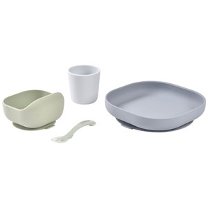 Coffret repas silicone galet (4 pièces)