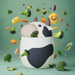 Boîte repas isotherme bestie vache (600 ml)