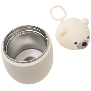 Boîte repas isotherme bestie ours blanc (600 ml)