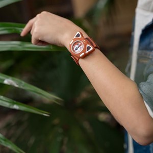 Montre slap panda roux