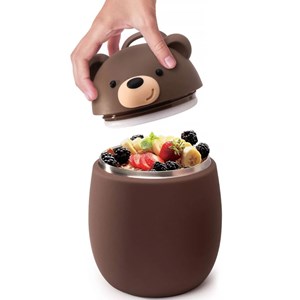 Boîte repas isotherme bestie foodie ours brun (600 ml)