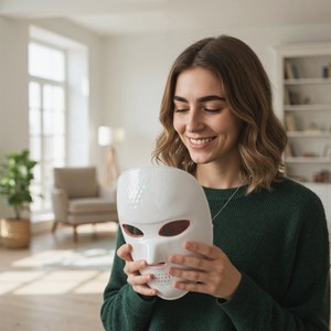 Masque led visage 7 couleurs – luminothérapie anti-âge & imperfections