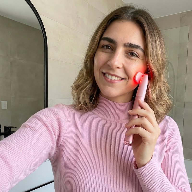 Appareil anti-âge visage 5-en-1 – rf, ems, led & micro-courant, soin visage