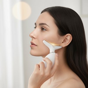 Appareil nettoyage visage ems & led – ions positif&nbsp;négatif, anti-âge