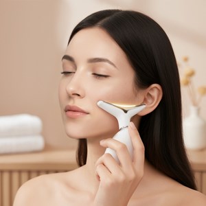 Appareil nettoyage visage ems & led – ions positif&nbsp;négatif, anti-âge