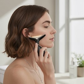 Appareil nettoyage visage ems & led – ions positif/négatif, anti-âge