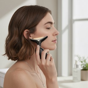 Appareil nettoyage visage ems & led – ions positif/négatif, anti-âge