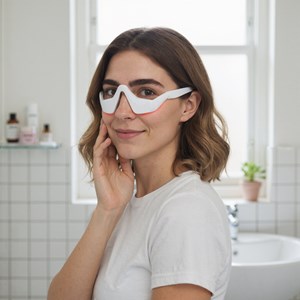 Masque oculaire ems anti-cernes – lumière rouge & raffermissant, soin visage