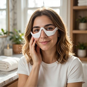 Masque oculaire ems anti-cernes – lumière rouge & raffermissant, soin visage