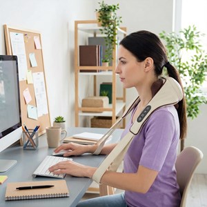 Masseur shiatsu cou & épaules chauffant – massage profond nuque dos & cervicales