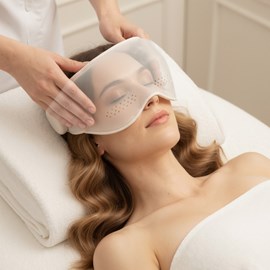 Masque de massage yeux chauffant – relaxation oculaire, anti-fatigue & détente