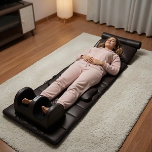 Matelas de massage chauffant corps entier – relaxation & récupération, masseur