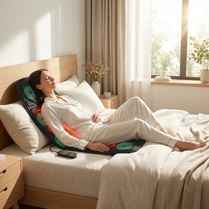 Coffret télétravail chauffant & massant – châle chauffant + siège de massage