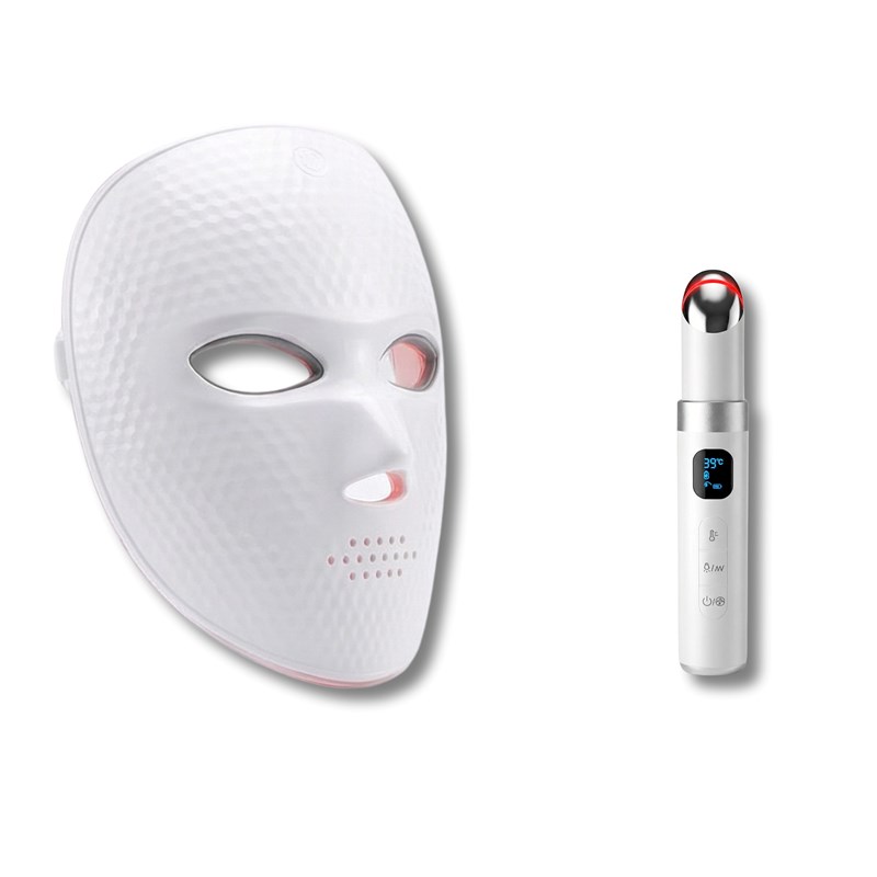 Coffret éclat & regard – masque led + appareil yeux ems