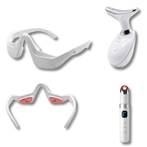 Coffret regard & teint – visage ems led + masque oculaire + appareil yeux