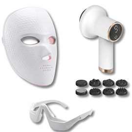 Coffret silhouette – masque led visage + masque yeux + masseur cellulite