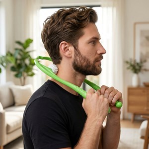 Coffret massage manuel – masseur cervical + rouleau de massage 360°