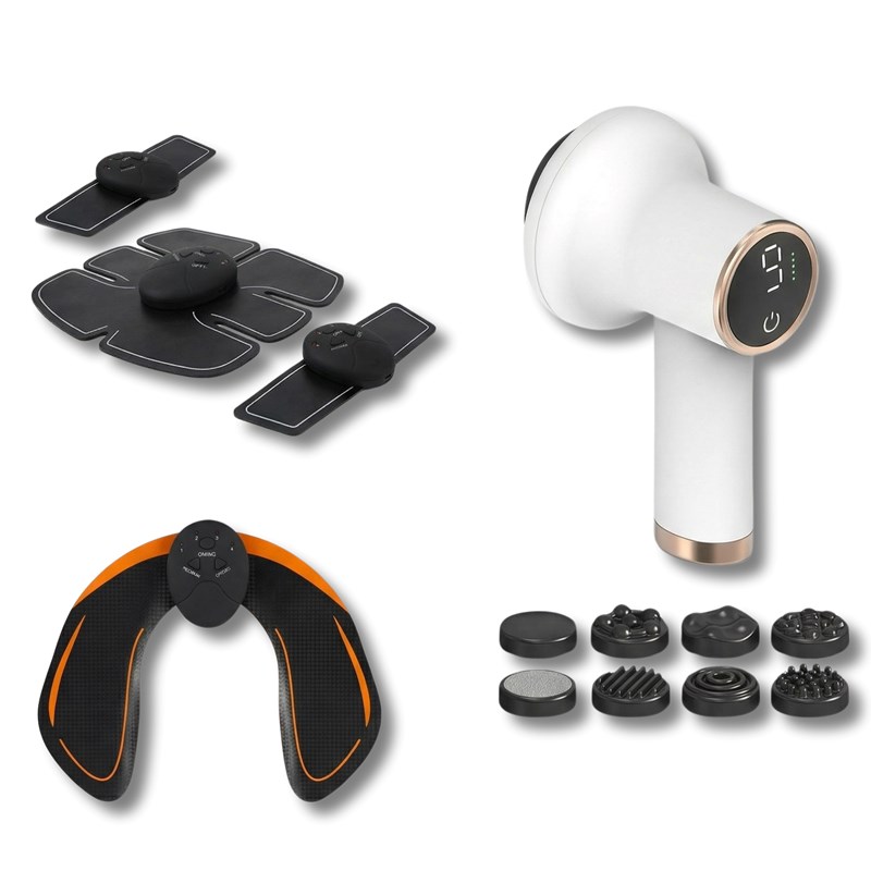 Coffret sculpt – ems abdos bras cuisses & fessiers + masseur cellulite