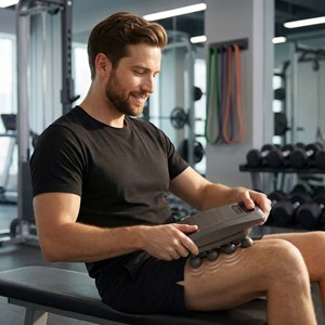 Coffret récupération – pistolet de massage + rouleau 360° + gel chaud&nbsp;froid