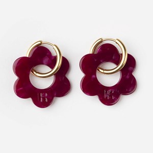 Maxi fleurette - acier inoxydable doré Bordeaux