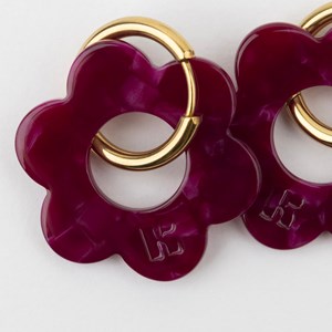 Maxi fleurette - acier inoxydable doré Bordeaux