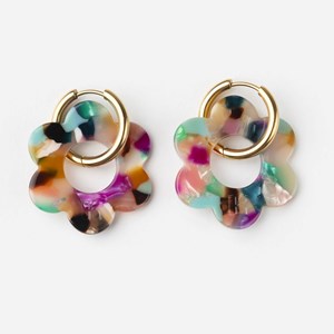 Maxi fleurette - acier inoxydable doré Multicolore