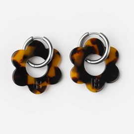 Maxi fleurette - acier inoxydable argenté