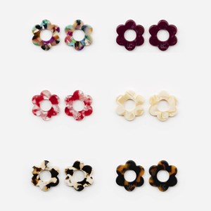 Charms maxi fleurette Bordeaux