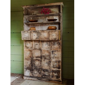 Meuble de métier à 20 casiers en bois n°231