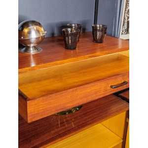 Bibliothèque murale modulable en palissandre n°111