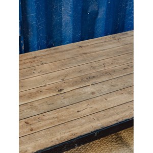 Table basse industrielle en bois et métal n°765