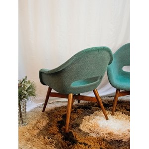 Paire de fauteuils en tissu n°837