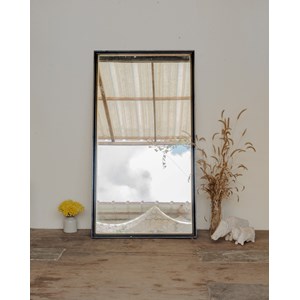 Miroir vintage noir et doré n°942