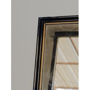 Miroir vintage noir et doré n°942