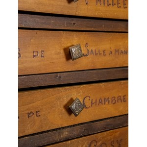 Meuble de métier aux multiples tiroirs en bois n°233