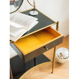 Coiffeuse en verre et laiton n°238