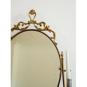 Coiffeuse en verre et laiton n°238