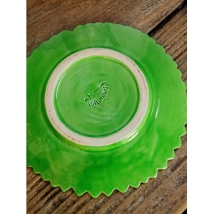 Lot d'assiettes vallauris vertes n°244