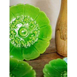 Lot d'assiettes vallauris vertes n°245